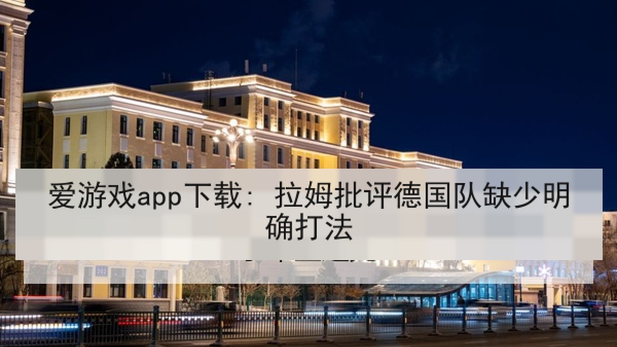 爱游戏app下载: 拉姆批评德国队缺少明确打法
